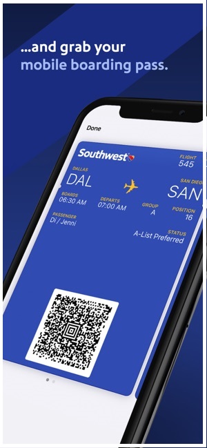 southwest airlines app to change flight