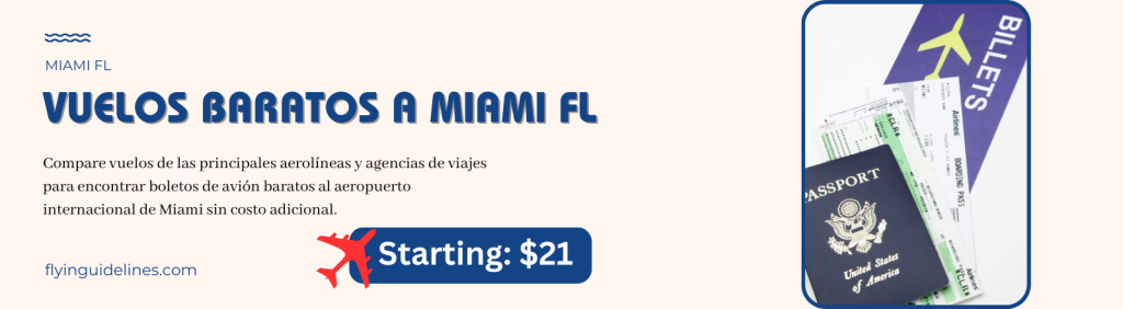 Reserve vuelos baratos a Miami