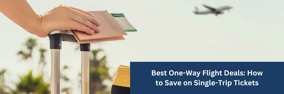 one way flight booking concept