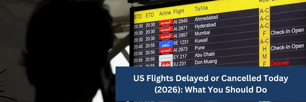 US Flights Delayed or Cancelled Today (2026) What You Should Do